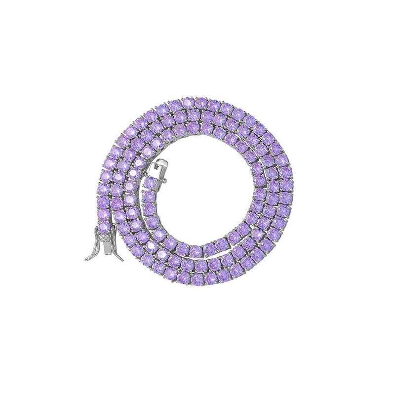 Lilac Tennis Necklace