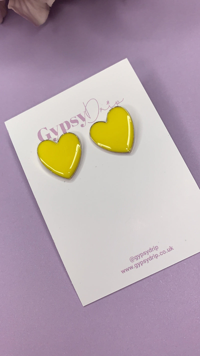 Lucy Heart Studs