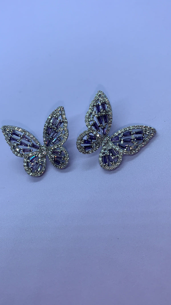 Flutter Earrings - Purple