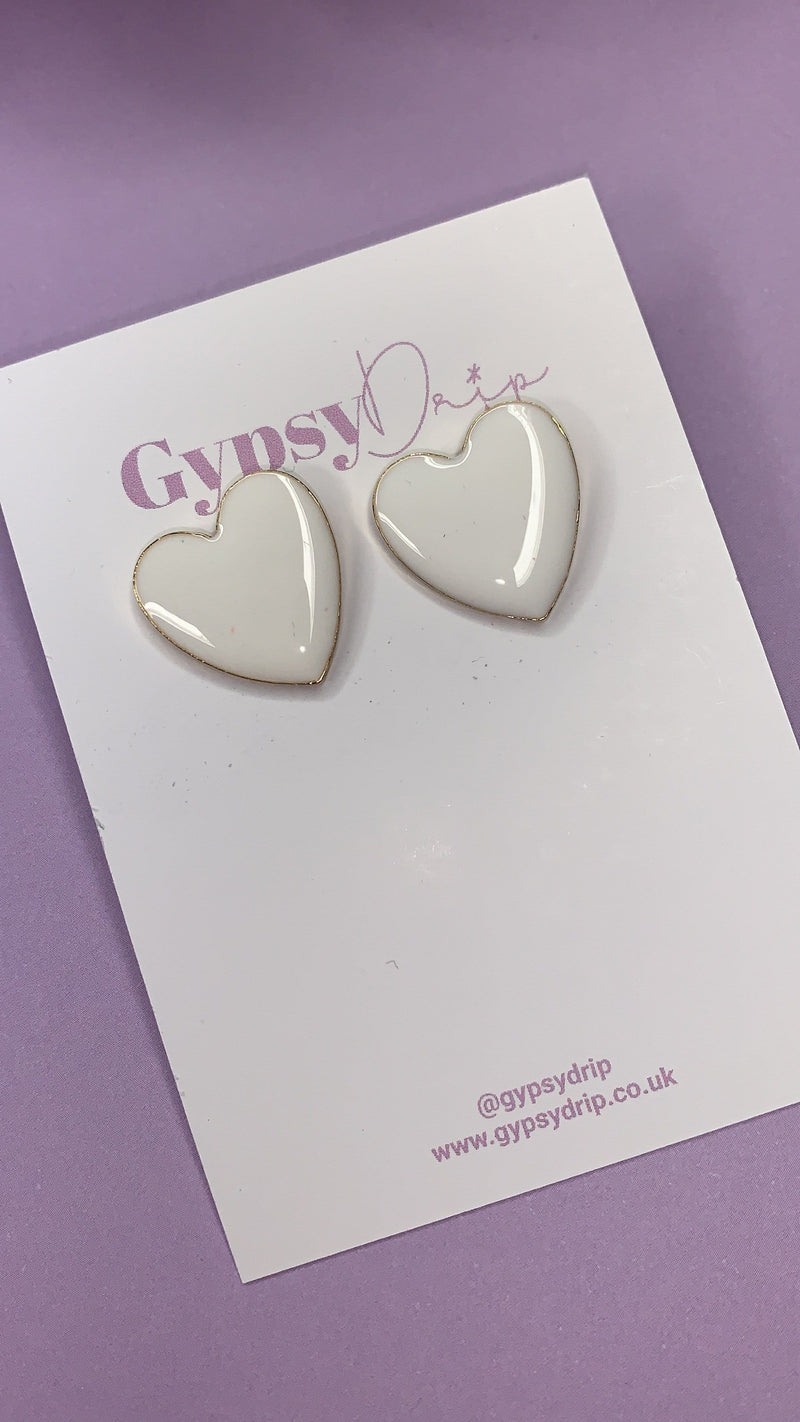 Lucy Heart Studs