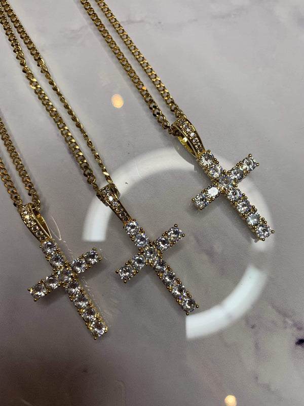 Gold Grace Cross Necklace