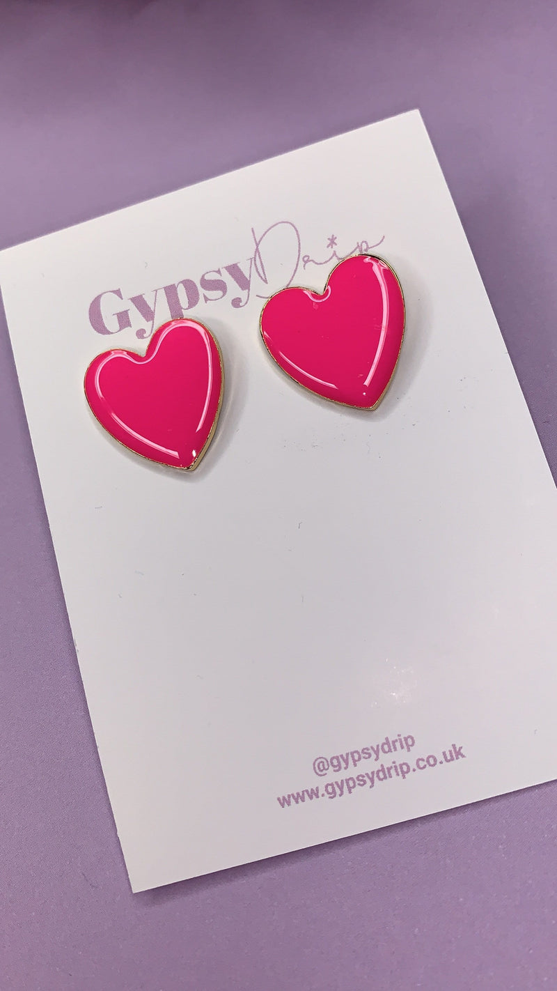 Lucy Heart Studs