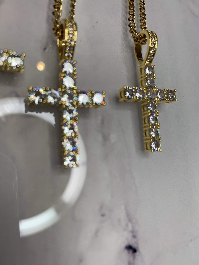 Gold Grace Cross Necklace